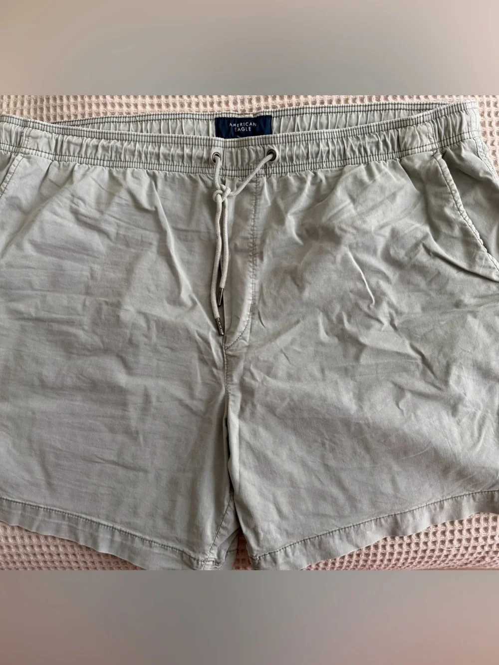 American Eagle Outfitters Men's Drawstring Sage Shorts